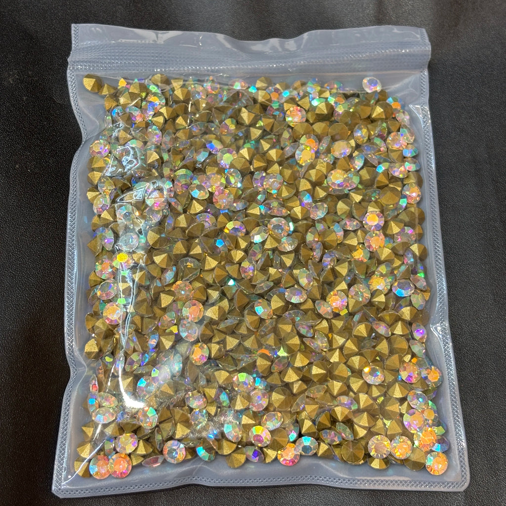 SS28 Round Glass Crystal Loose Rhinestones in Bulk for Bags and Clothing Decoration Rhinestone