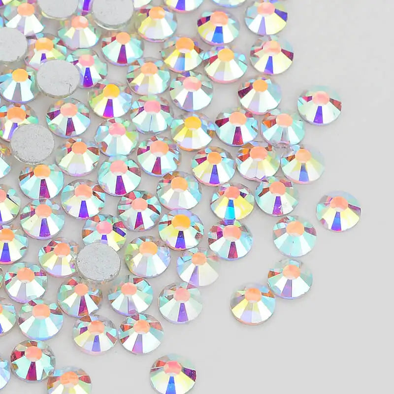 Hot Selling SS10 Blingbling Crystal Rhinestone 100 Colors 12 Sizes Glass Rhinestones Flat Back Non Hotfix for Garment