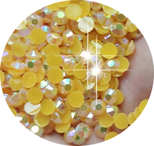 Hot Selling ABcolor 3mm Flat Back Crystal Rhinestone With Multiple Color Options, Circular Resin Rhinestone Nail Diamond Jewelry