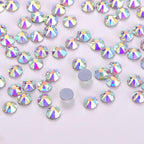 Crystal AB Color SS10 SS16 SS20 SS30 Hotfix Flatback Rhinestone Wholesale Rhinestone Bulk Glass Rhinestones 100 Gross Hot-fix
