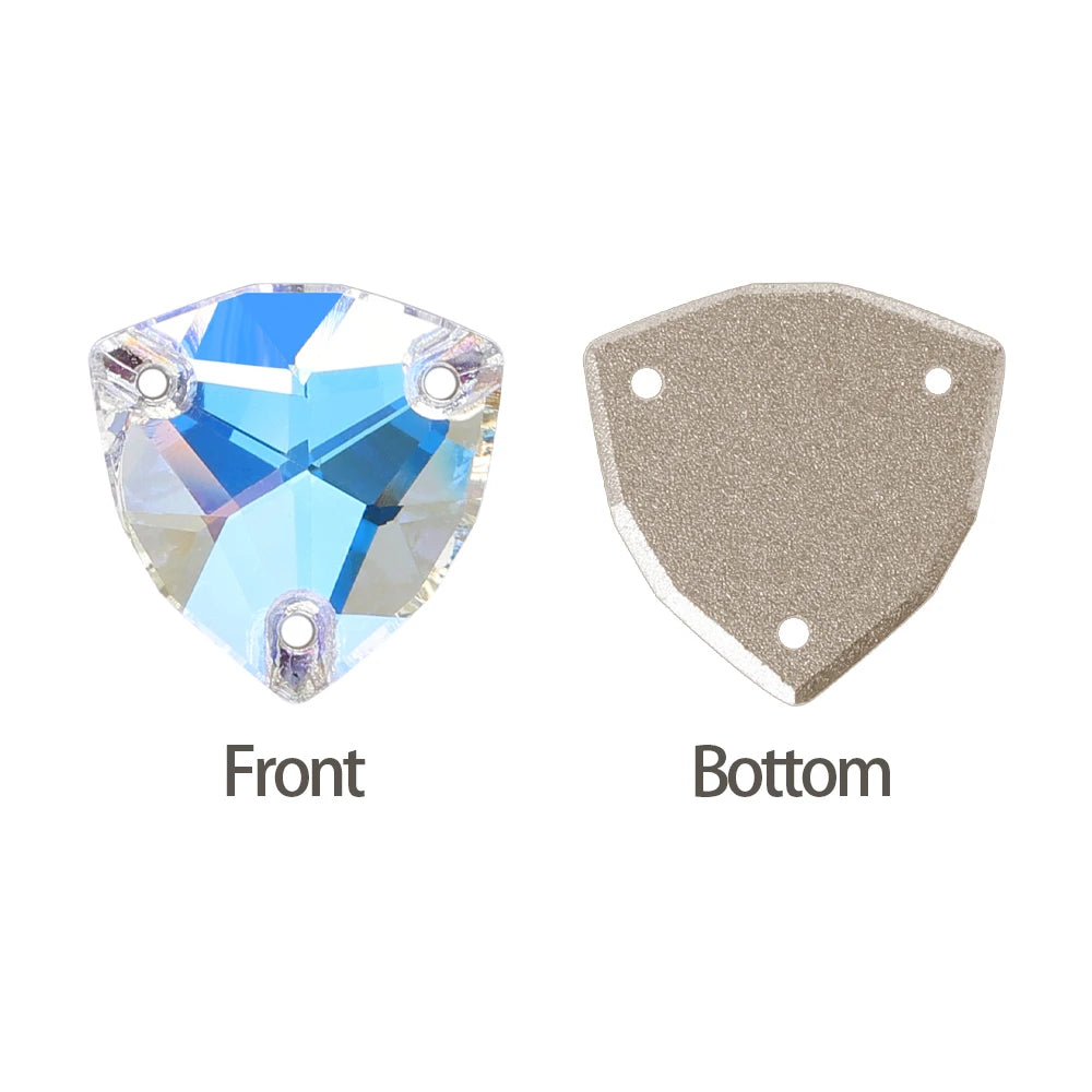 60+ Colors Trillion K9 T Sew-On Crystal Stone Premium Cristal 3272 Rhinestone for Clothes Bags Shoes