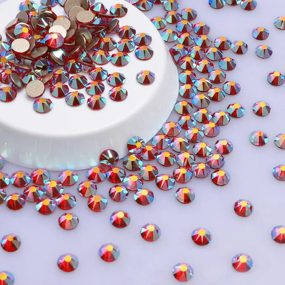 High Quality Big Pack 16 Cut Facets Rhinestone 14400 PCS Crystal AB Non Hot Fix Flatback Rhinestones for Dress