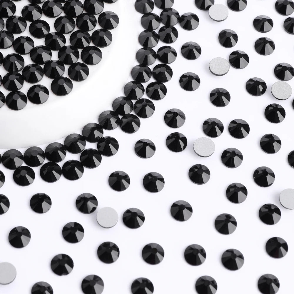 QIYI Wholesale 14400pcs Bulk Package Flatback Rhinestones Glitter Bling Glue on Luminous Rhinestones for Accessories