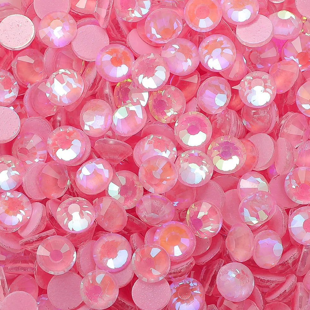 Wholesale Luminous Mocha Shimmer Color Glass Flatback Rhinestones Glass Crystals Rhinestones Diamond for Fashion Jewelry Earring