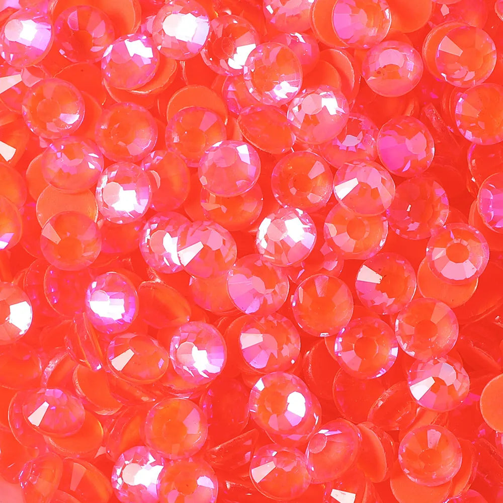 Wholesale Luminous Mocha Shimmer Color Glass Flatback Rhinestones Glass Crystals Rhinestones Diamond for Fashion Jewelry Earring