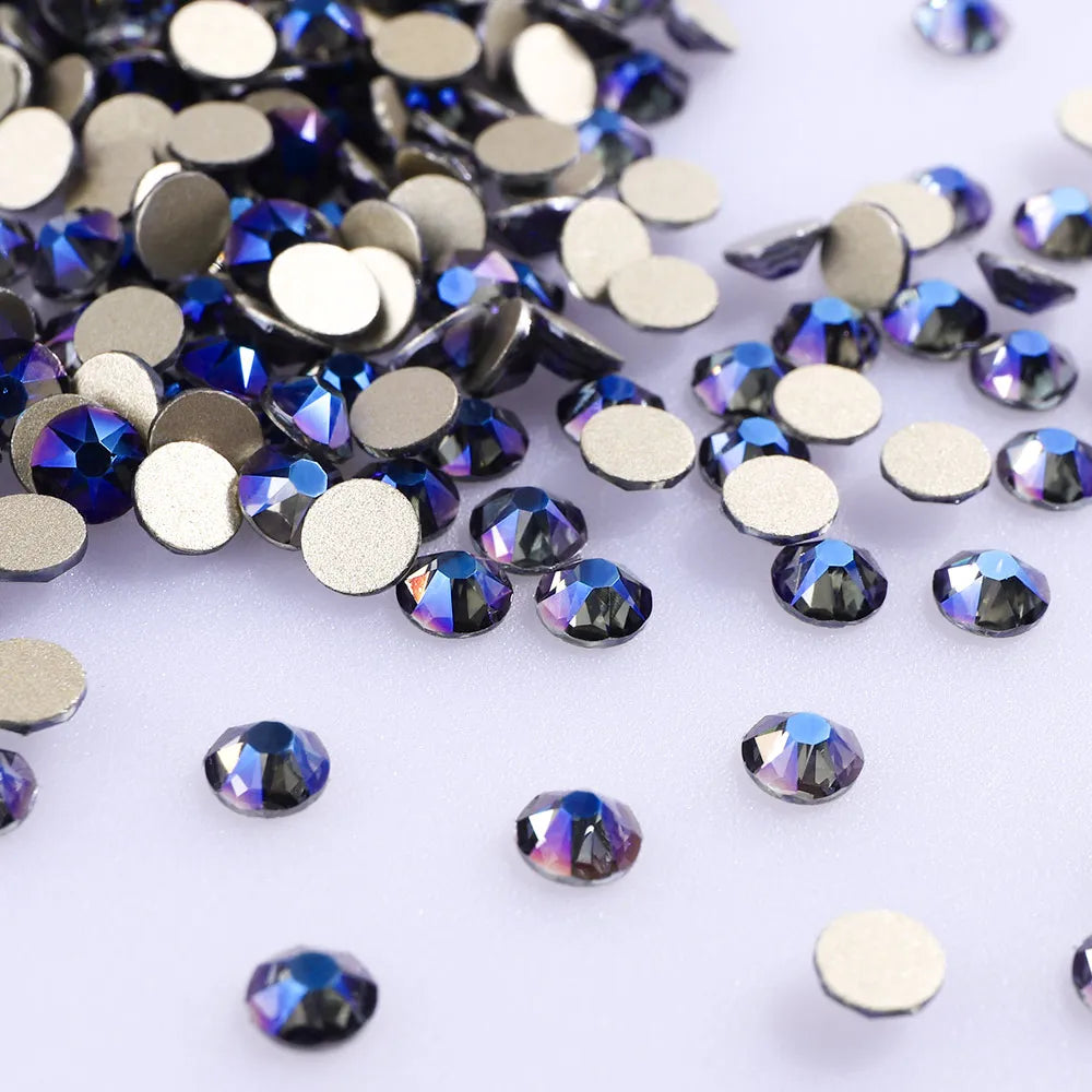 SS10-SS40 Top Quality 8 Big 8 Small 16 Facets 2088 Cut Non Hotfix Rhinestones Iron Crystal AB High Luster Rhinestone