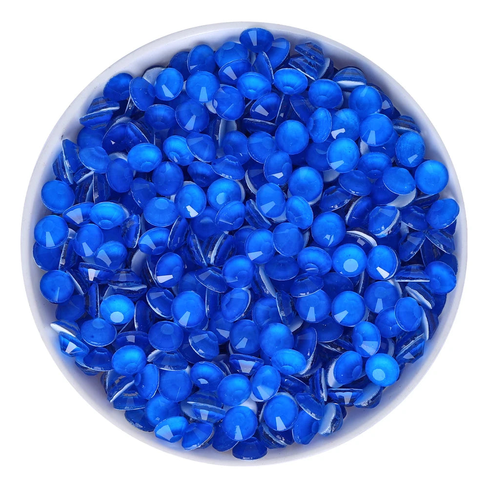 Wholesale 14400PCS Neon Rhinestone Diamond Non Hotfix Strass Flatback Glass Rhinestones for Cloth Garment Nail