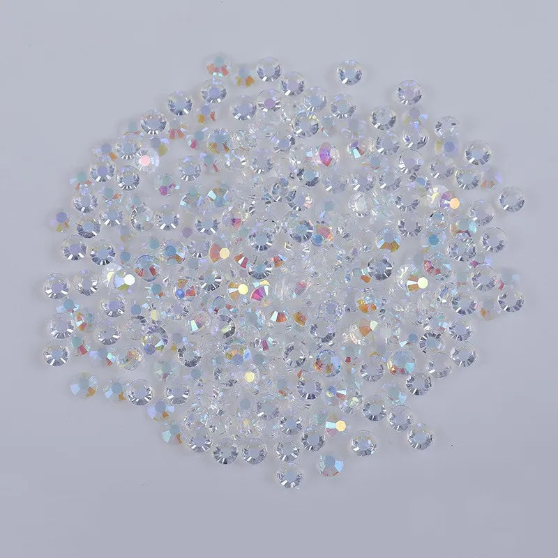 Wholesale of High Quality Flat Bottomed Crystal Rhinestones Transparent Jelly Rhinestones for Handicrafts