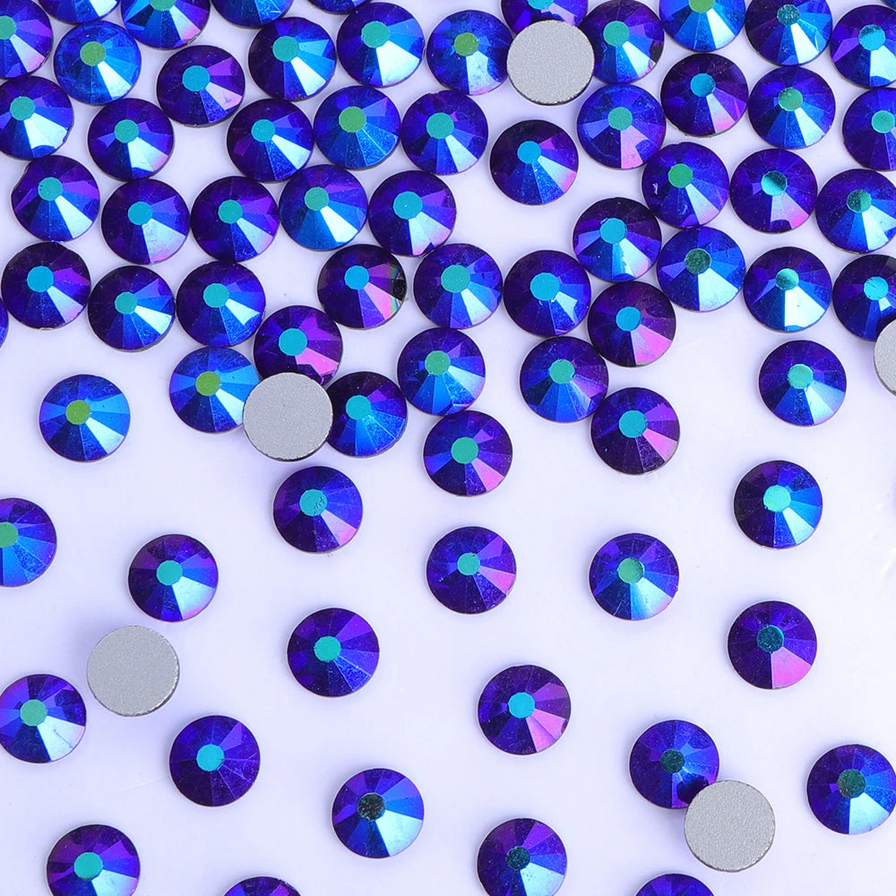 Wholesale 14400pcs Bulk Package Shining Rhinestones Glass AB Crystals Glue on Rhinestones for Car