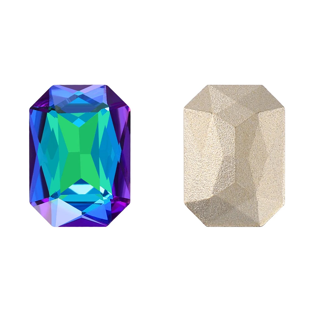QIYI K9 Glass Grade AAAAAA Loose Rhinestones Maxi Cushion Octagon Point Back Stones