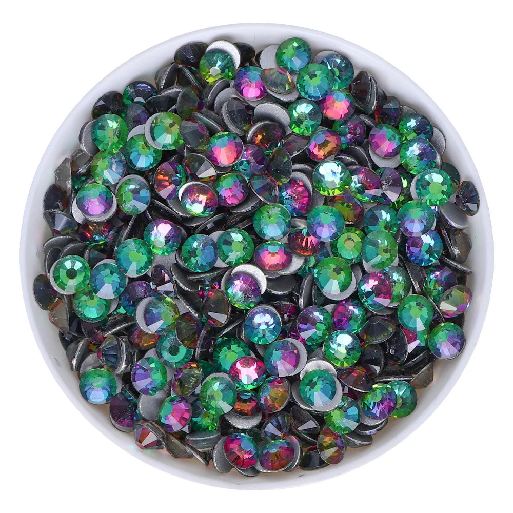 QIYI SS10-SS20 1130-1187 14400pcs Non Hot Fix Factory Direct Wholesale High Quality Durable Glass Crystal Rhinestones for Girls