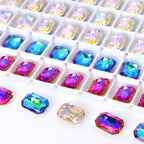QIYI K9 Glass Grade AAAAAA Loose Rhinestones Maxi Cushion Octagon Point Back Stones