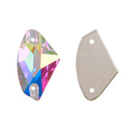 High Quality  Mixedsize Galactic Sew-on Glass Rhinestones  Flatback 2 Holes Bulk Sewing Strass for Bags & Garment Jewelry Bling