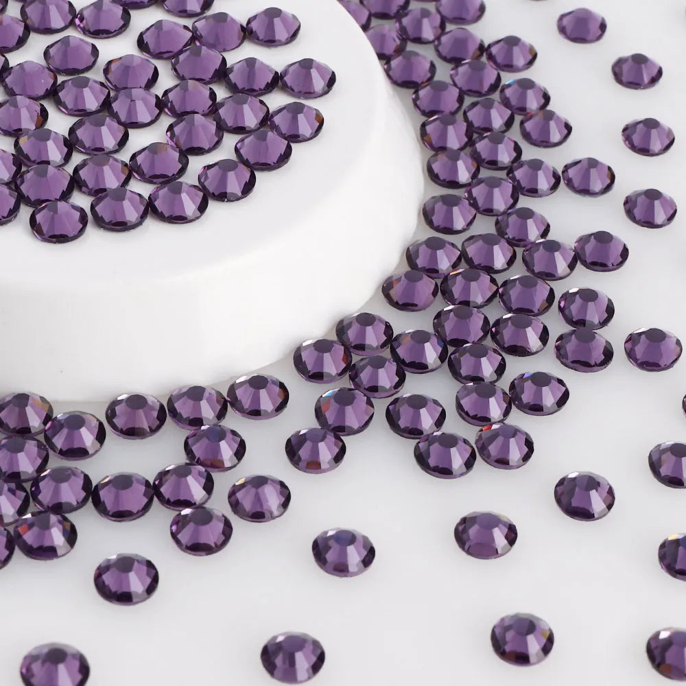 Factory Wholesale Over 200 Colors German Intensive Glue Hotfix Stone SS20 Glass Crystal AB Hot Fix Rhinestones for Wedding Dress