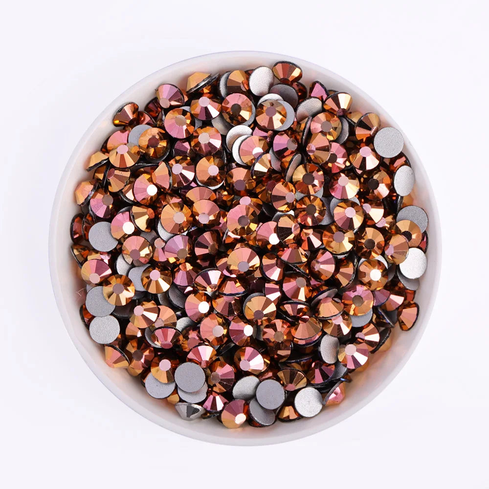 Wholesale Customize Flatback Nail Charms Rhinestones Crystal Rhinestone Diamond Glass Rhinestones Flat Back for Jewelry
