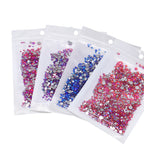 QIYI Wholesale Mixed Size Ss3-ss20 Crystal Rhinestones  Non- Hotfix Round Loose RhinestonesBulk for Decorative Nail Art Crafts