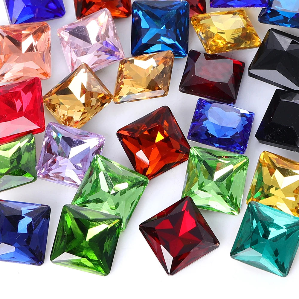 New Arrival Qiyi Brand High Quality Grade AAAAAA K9 Glass Point Back Rhinestone 12 Facets Eco-friendly Materials Factory
