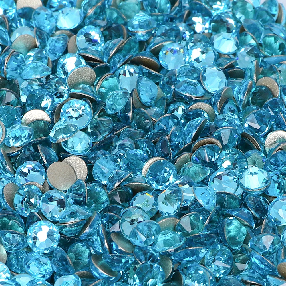 QIYI Factory Direct Wholesale 2088 Non Hot Fix 12 Facets Multi Colors Size Flat Back High Quality Glass Loose Rhinestones