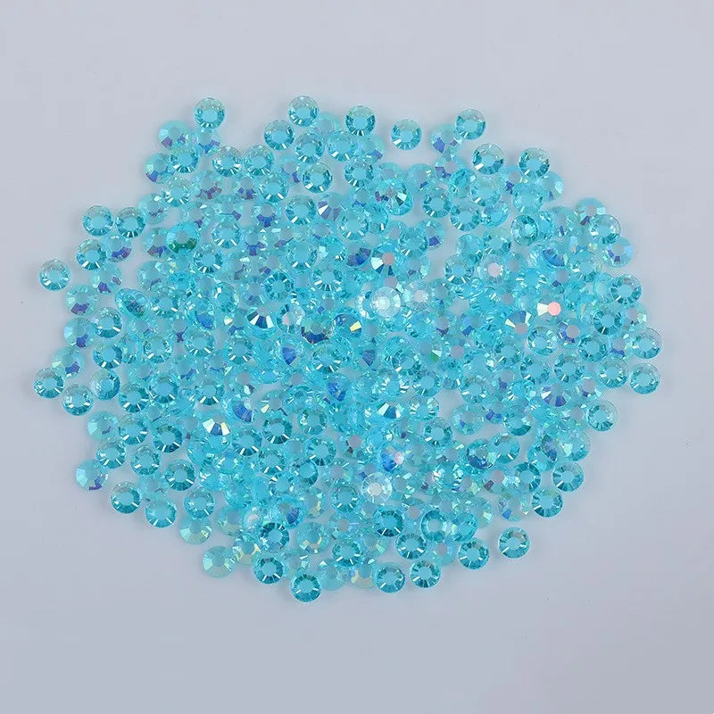 Wholesale Fashion-Shape Transparent Crystal Hot Fix Flat Bottomed Jelly Rhinestones for Handicrafts