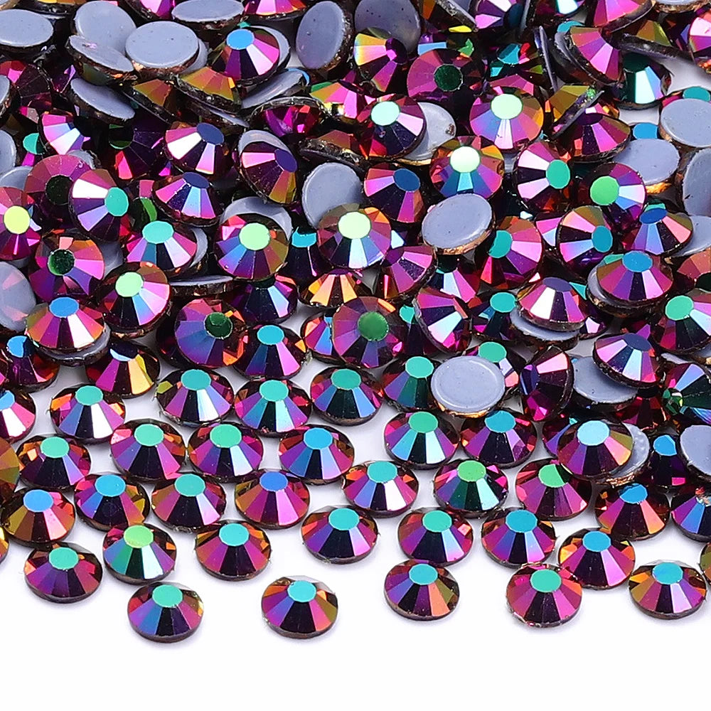 Hotfix Glass Rhinestone Bling Crystal AB Effect High Quality Rhinestones Bulk Crystals Stones Garment Accessories for Clothing