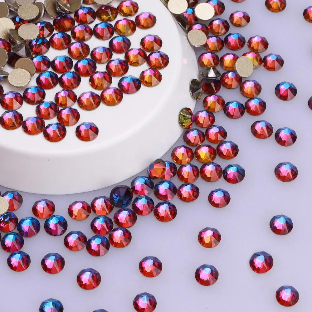 High Quality Big Pack 16 Cut Facets Rhinestone 14400 PCS Crystal AB Non Hot Fix Flatback Rhinestones for Dress