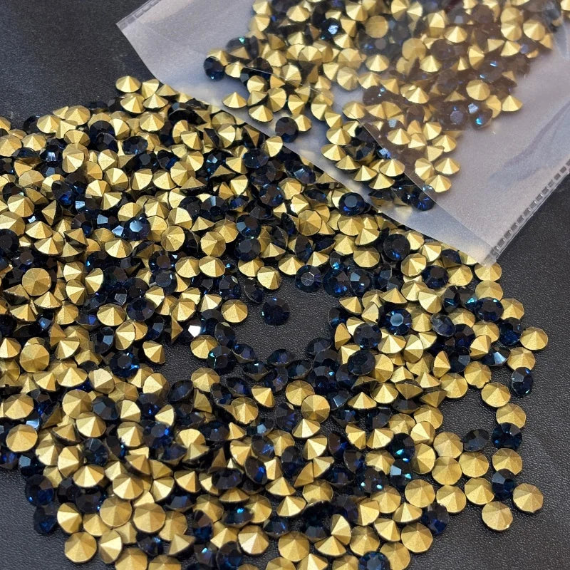 SS28 Round Glass Crystal Loose Rhinestones in Bulk for Bags and Clothing Decoration Rhinestone