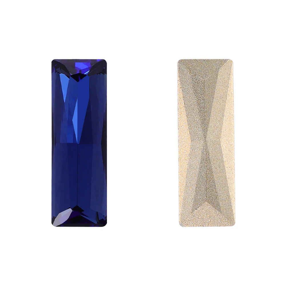 Factory Direct Wholesale New Product Explosion K9 Glass Crystal Rectangle Bling Bright Shining Rhinestones DIY Decoration Grade