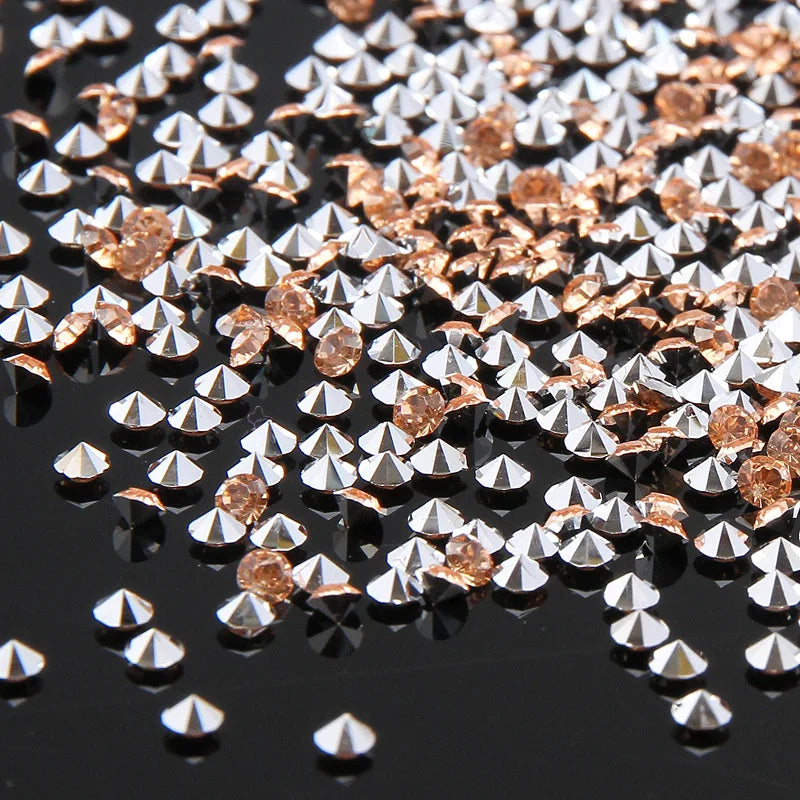 High Quality Custom Wholesale Bulk Jewelry Accessories Pointback Plastic Resin Loose Nail Art Shoes Nails Garments Bags