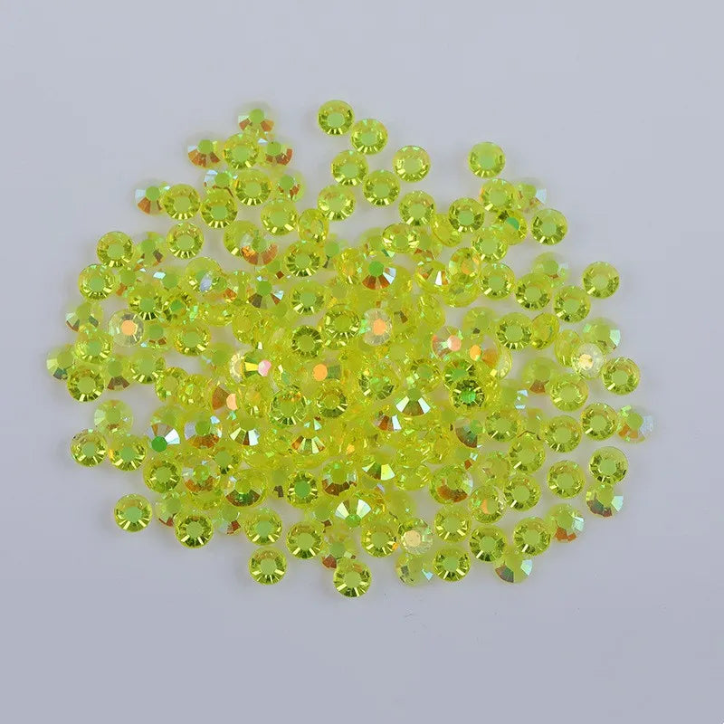 Wholesale of High Quality Flat Bottomed Crystal Rhinestones Transparent Jelly Rhinestones for Handicrafts