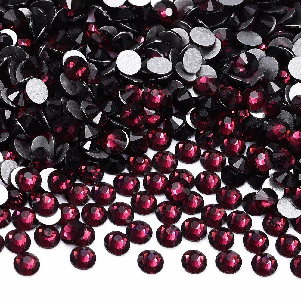 Newest Glass Rhinestones Non HotFix Flatback Rhinestones Bling Shine Bright Bulk Cup Rhinestone for Clothing Accessories