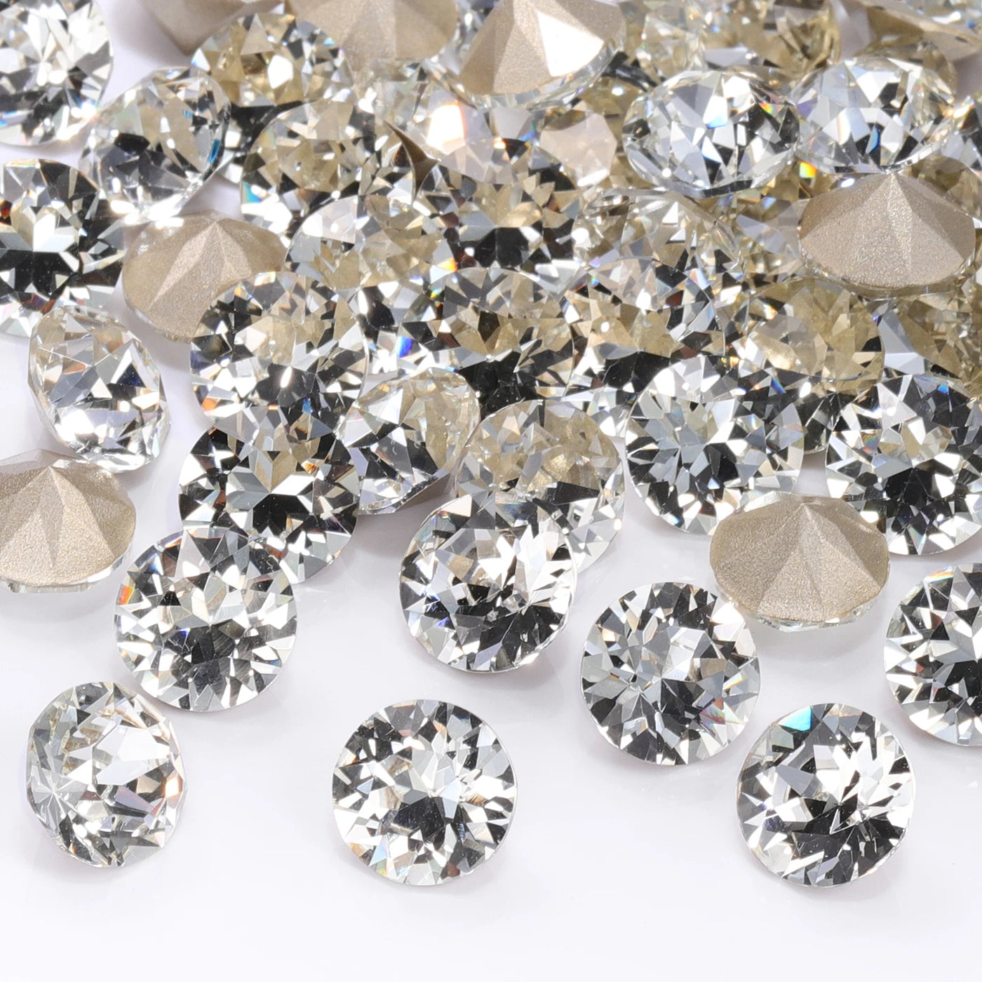 QIYI High Quality Factory Wholesale 200+ Colors Trendy Shimmer Luxury K9 XIRIUS Chaton Pointback Rhinestone for Decoration Cloth