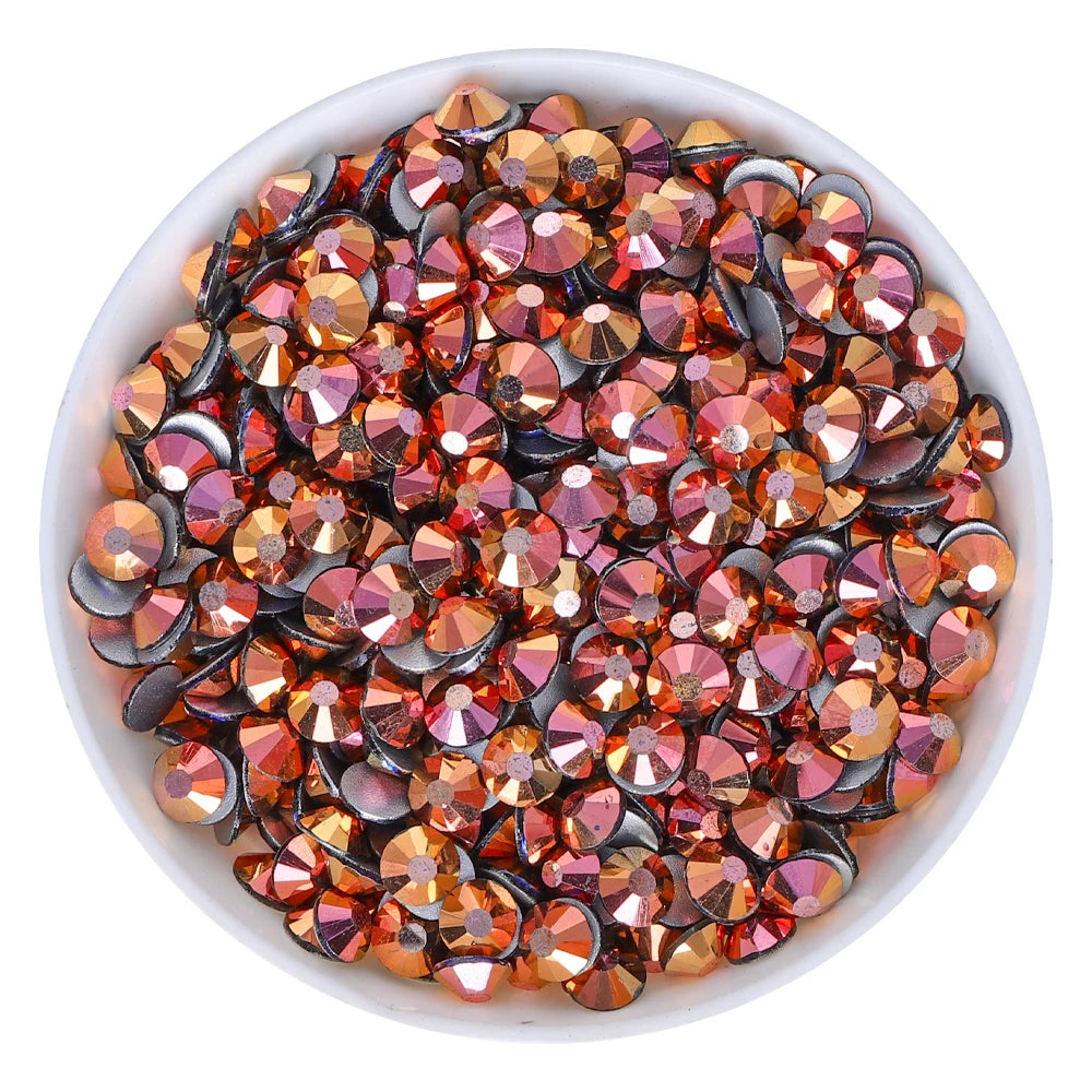 QIYI 1130-1187 SS30-SS60 Non Hot Fix Flat Back Factory Direct Wholesale High Quality Durable Glass Crystal Rhinestones for Girls