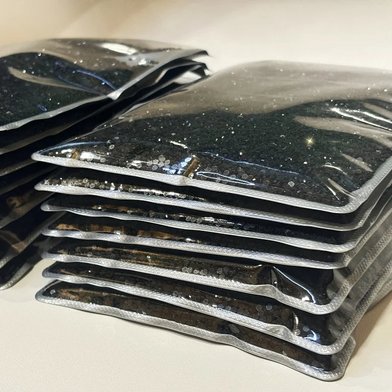 Wholesale Black Flat Back Rhinestone Hot Fix Crystal Materials Factory Direct Rhinestone