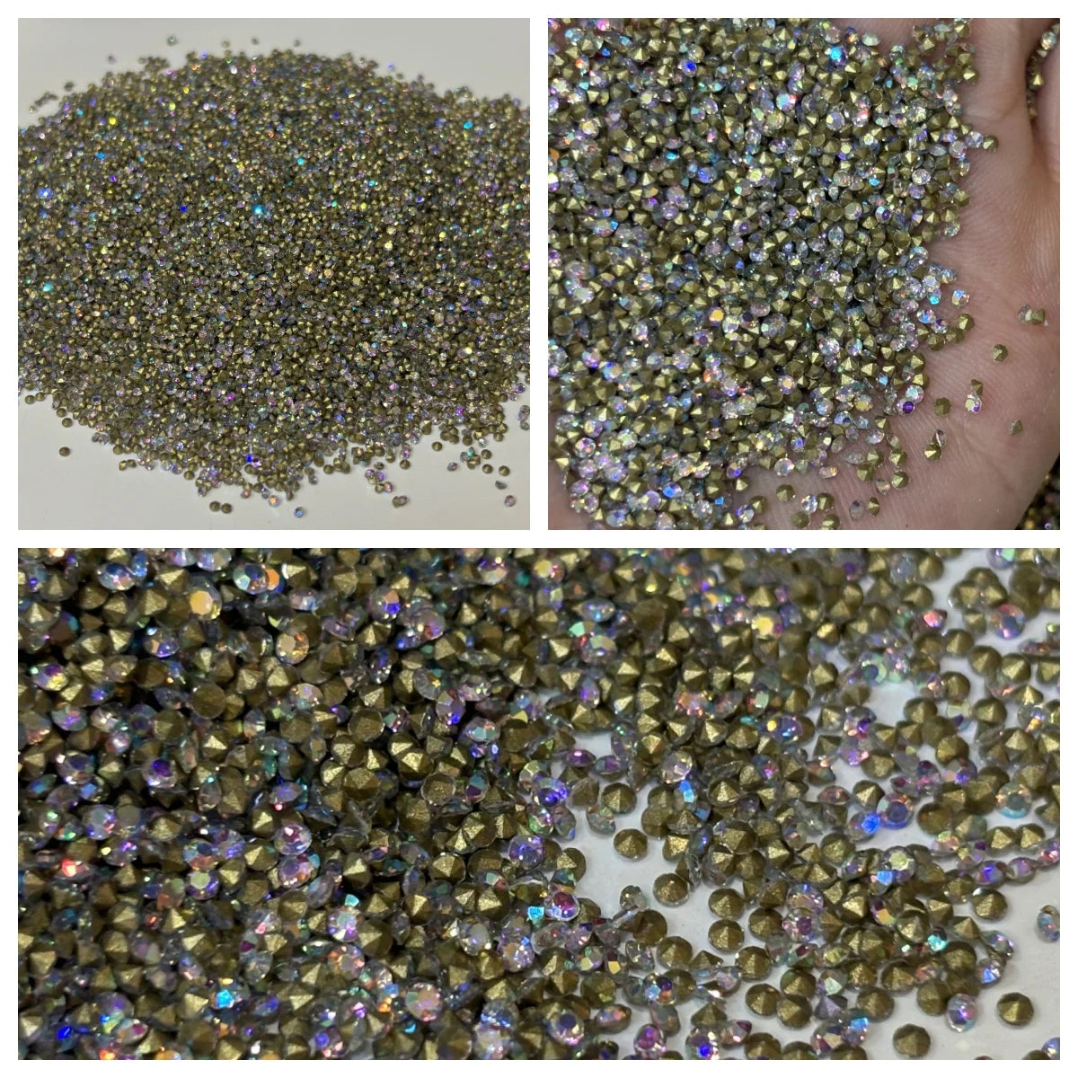 Wholesale SS4 Pointed Bottom Glass Rhinestone DIY Nail Decorations Accessories Crystal Diamond Chaton Rhinestones
