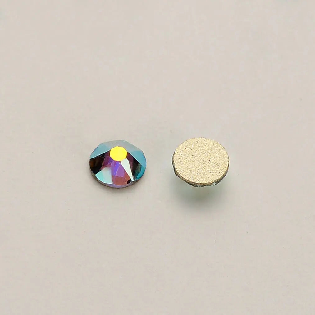 Wholesale Rhinestone 2088 Gold Base Green Volcano Effects Rhinestones High Quality Non Hot Fix Flatback Rhinestone