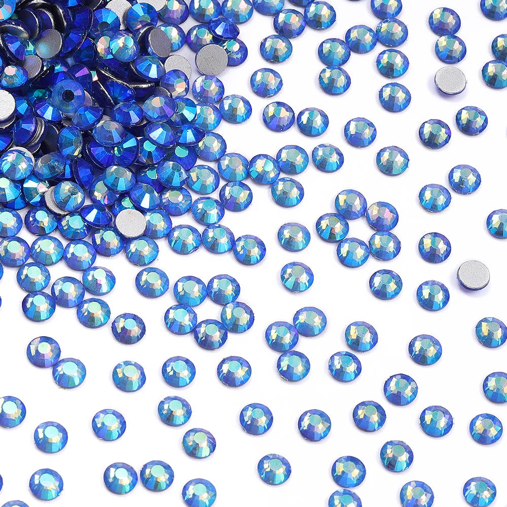 Factory Wholesale Big Bag Non Hotfix Rhinestones SS6-SS30 Glass Crystal Flatback Regular Cut Rhinestones for Nails Art