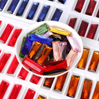 Factory Direct Wholesale New Product Explosion K9 Glass Crystal Rectangle Bling Bright Shining Rhinestones DIY Decoration Grade