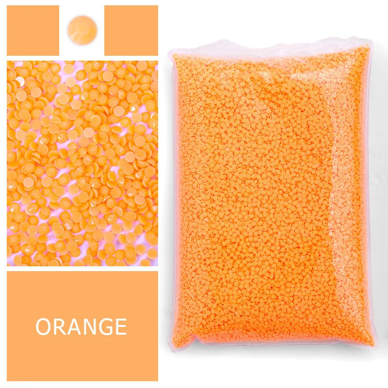 Wholesale Flat Back 2/3/4/5mm Resin Rhinestones Macaroon Series Strass Bulk Bag Rhinestone 50000 Pcs /bag
