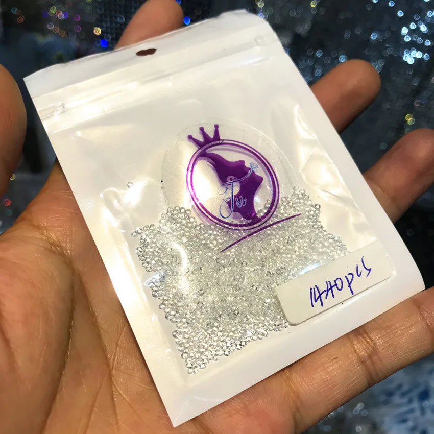 High Quality Bulk Glass Rhinestones Transparent for Nail Art Bags Garments Shoes Decoration Jewelry Decoration