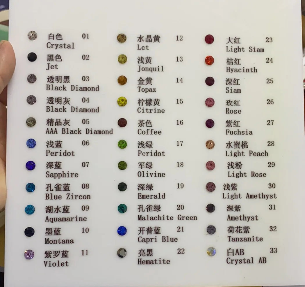 Factory Wholesale SS6 Nail Rhinestone Pointed Back Strass Non-Hotfix Glass Rhinestone DIY Jewelry Decoration Garments Materials