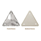 Customizable Triangle Crystal Glass Rhinestones  Sew on Rhinestones Crystal Flatback Sewing Strass for Wedding Dresses Garment