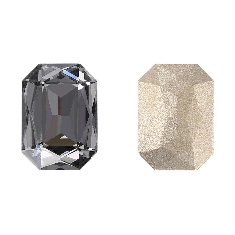 New Shape Hot Selling Maxi Cushion Octagon K9 Glass High Quality Durable Innovative Design Popular Decoration Point Back Stones
