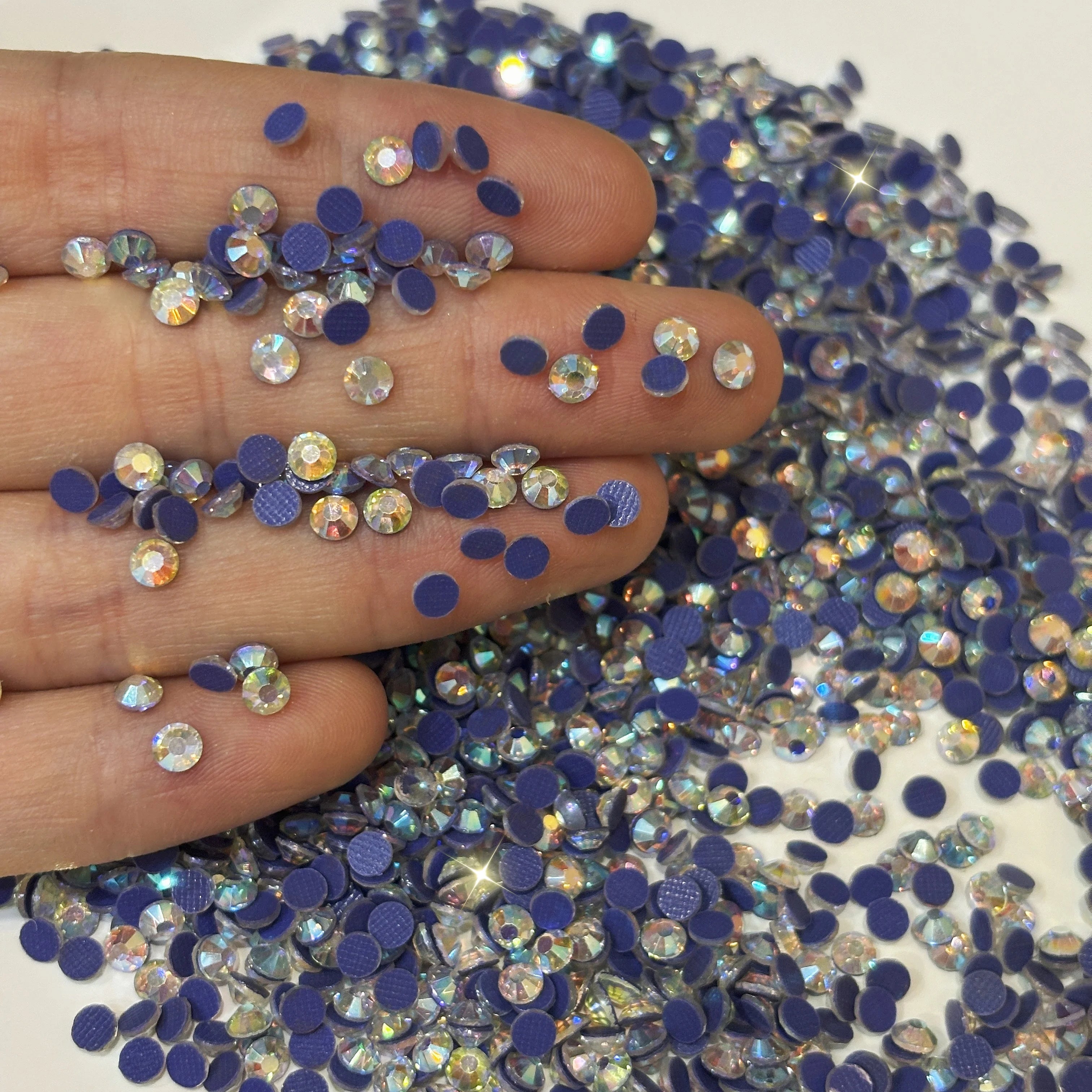 Bulk Shiny Glass Rhinestones Crystal Flatback AB DIY Nail Art Shoe Garment Decorations Hot Fix Glue-On Rhinestone