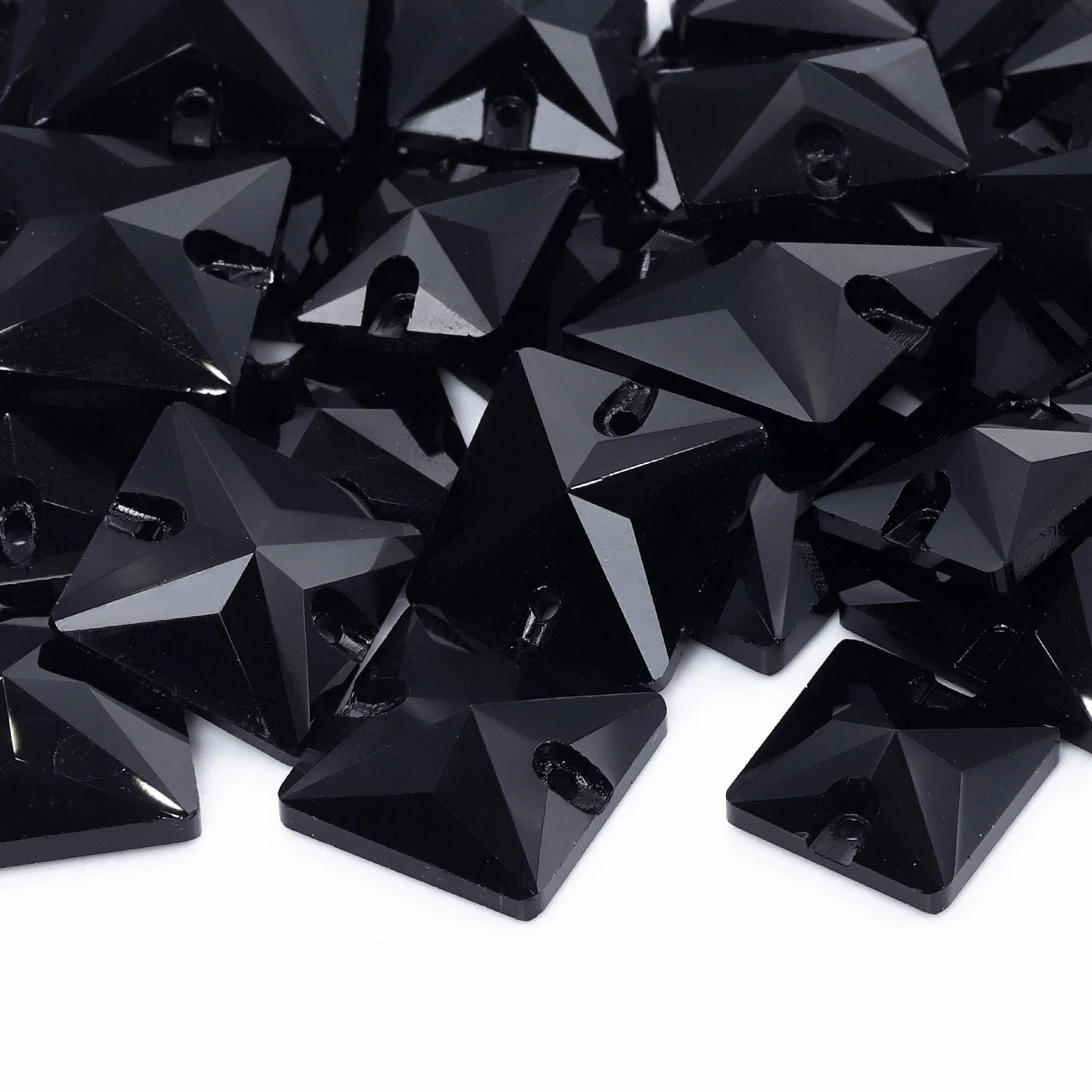QIYI 3240 High Quality K9 Glass Crystal Rhinestones Glass Beads Triangle Sew-on Crystal Stones for Wedding Dress Bags Shoes