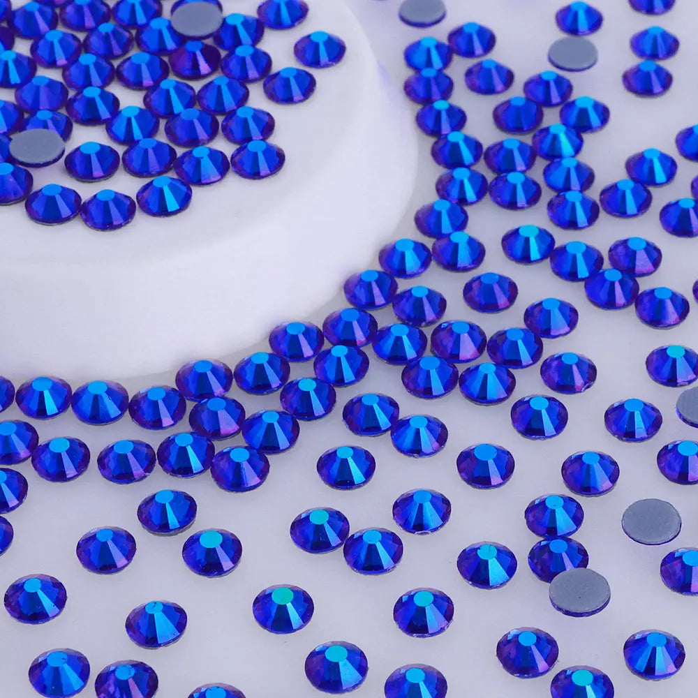 Factory Direct Wholesale High Quality Big Size Ss20-ss50 1440PCS Crystal AB Rhinestones Hot Fix Glass Flat Back Rhinestones