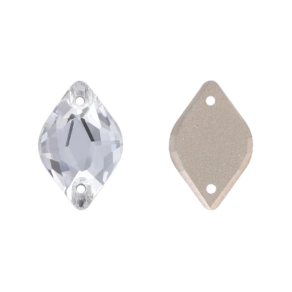 Wholesale Lemon AB Crystal Bling Custom Sew-on Rhinestones 5A Quality FlatBack 2 Holes Sewing Stones Bling Wedding Decoration