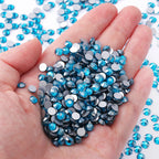 September New Colors Wholesale Baby Blue Rhinestone New Design Non Hotfix  Flat Back Crystal Glass  for DIY Nail Clothing
