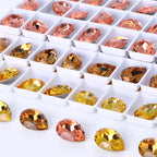 2024 Hot Selling Customer-Favorite K9 Glass Top Quality Crystal Point Back Drop Shape Rhinestones for Clothing Accessories