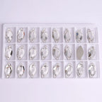 Wholesale Custom Sew-on Rhinestones 5A Quality Crystal FlatBack 2 Holes Sewing Diamond Leaf Stones Bling Wedding Decoration