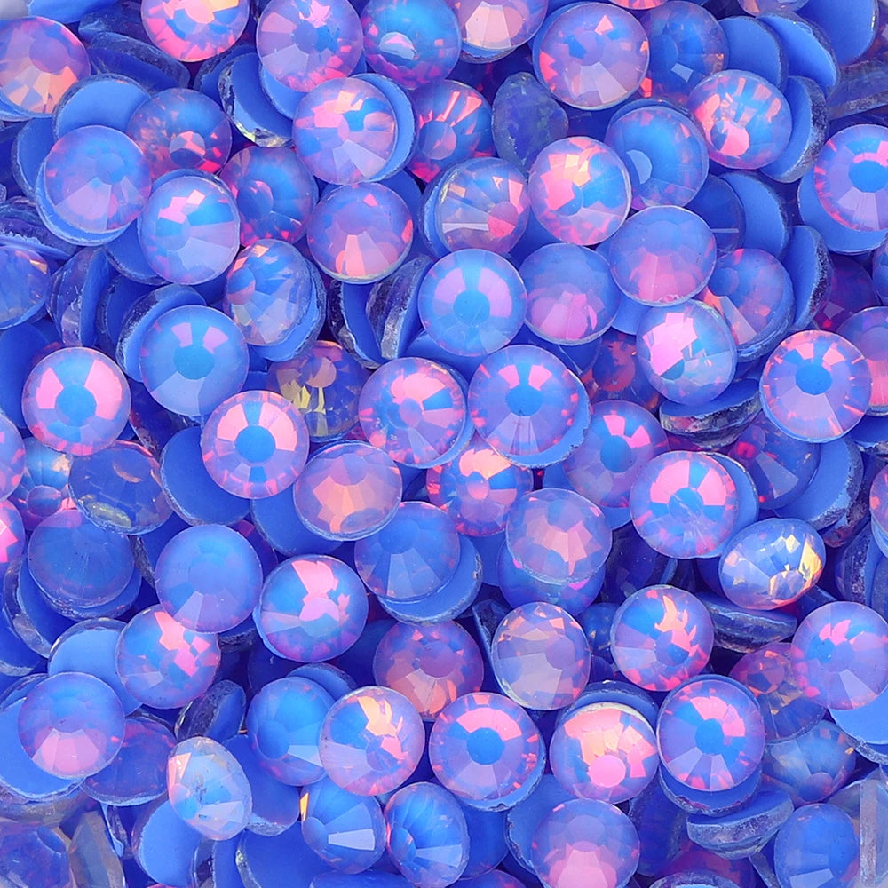 QIYI Mocha Opal Series Bright Shining Colors High Quality Glass Loose Rhinestones Grade AAAAAA 12 Facets for Garment Decoration